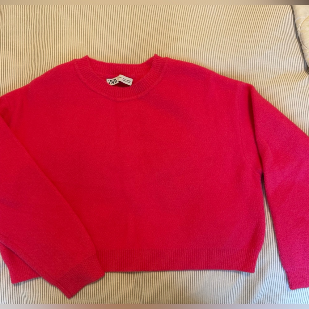 Zara Bright Pink Sweater